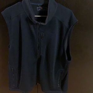 Vineyard Navy Sweater Fleece Vest - Like New